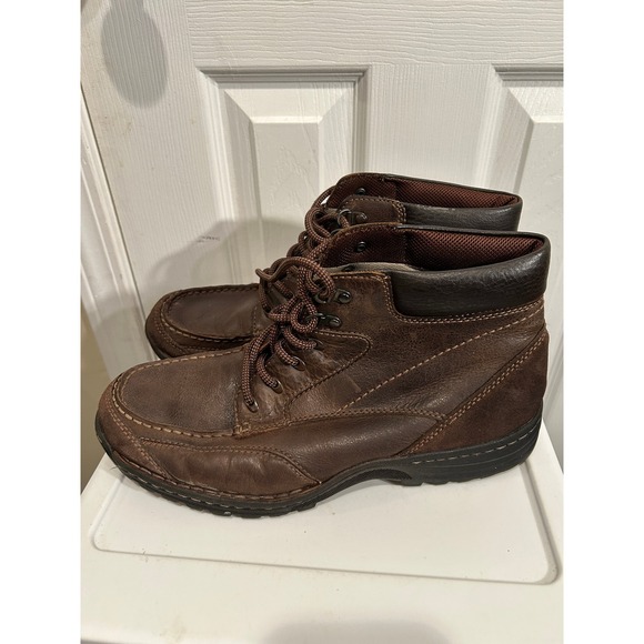 Dockers Moc Toe Boots Mens Size 10.5 Brown Leather Chukka Mid Top Shoes